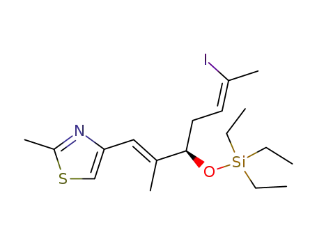 4-((1E,5Z)-(R)-6-Iodo-2-methyl-3-triethylsilanyloxy-hepta-1,5-dienyl)-2-methyl-thiazole