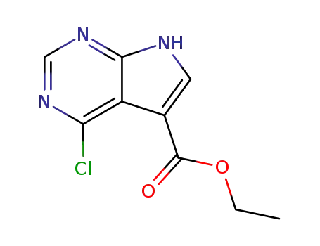 4-Chloro-7H-pyrrolo[2,3-d]pyrimidine-5-carboxylic acid ethyl ester