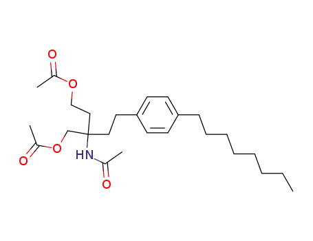3-Acetamido-3-acetoxymethyl-5-(4-octylphenyl)pentyl acetate