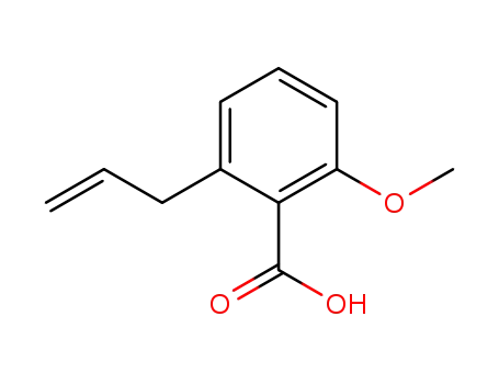 Molecular Structure of 325172-28-9 (Benzoic acid, 2-methoxy-6-(2-propenyl)-)