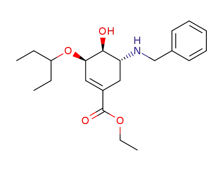 ethyl (3R,4S,5R)-5-N-benzylamino-3-(1-ethylpropoxy)-4-hydroxy-1-cyclohexene-1-carboxylate