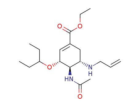 (3R,4R,5S)-4-(acetylamino)-3-(l-ethylρroρoxy)-5-(2-ρropenylamino)-l- cyclohexene-1 -carboxylic acid ethyl ester