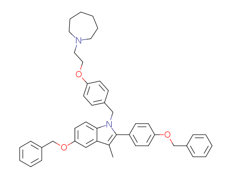 1-[4-(2-AZEPAN-1-YL-ETHOXY)-BENZYL]-5-BENZYLOXY-2-(4-BENZYLOXY-PHENYL)-3-METHYL-1H-INDOLE