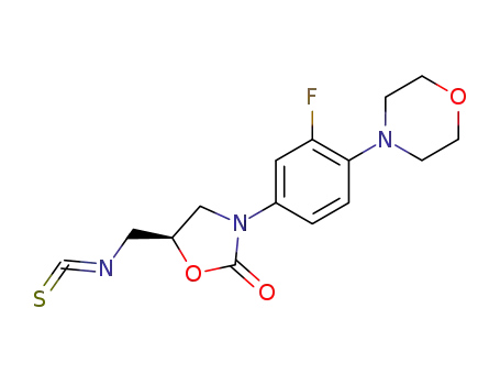 (R)-[{N-3-(3-fluoro-4-morpholinophenyl)-2-oxo-oxazolidin-5-yl}methyl]isothiocyanate