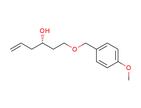 Molecular Structure of 380909-94-4 (5-Hexen-3-ol, 1-[(4-methoxyphenyl)methoxy]-, (3S)-)