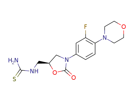 (S)-N-[[3-[3-fluoro-4-(4-morpholinyl)phenyl]-2-oxo-5-oxazolidinyl]methyl]thiourea