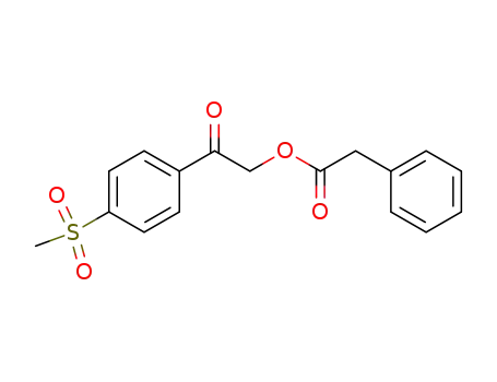 Molecular Structure of 201737-94-2 (4-(Methylsulfonyl)-Benzoyl Methyl Phenyl Acetate)