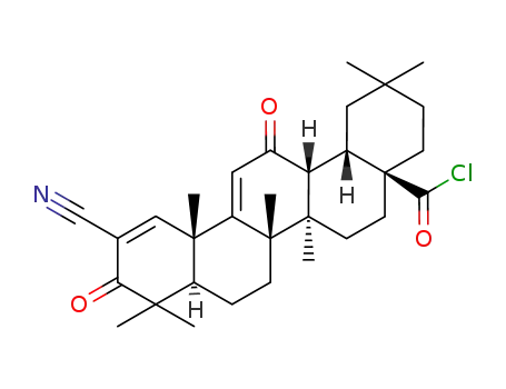 2-cyano-3,12-dioxooleana-1,9(11)-dien-28-oic acid chloride