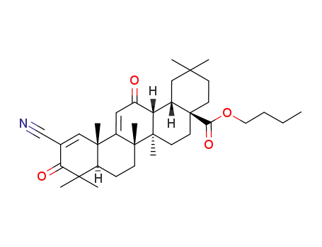 (4aS,6aR,6bS,8aR,12aS,14aR,14bS)-11-Cyano-2,2,6a,6b,9,9,12a-heptamethyl-10,14-dioxo-1,3,4,5,6,6a,6b,7,8,8a,9,10,12a,14,14a,14b-hexadecahydro-2H-picene-4a-carboxylic acid butyl ester