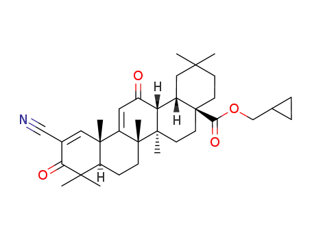 (4aS,6aR,6bS,8aR,12aS,14aR,14bS)-11-Cyano-2,2,6a,6b,9,9,12a-heptamethyl-10,14-dioxo-1,3,4,5,6,6a,6b,7,8,8a,9,10,12a,14,14a,14b-hexadecahydro-2H-picene-4a-carboxylic acid cyclopropylmethyl ester