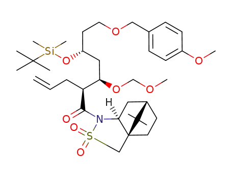 (2S)-N-[(2S,3R,5R)-5-(tert-butyldimethylsilyloxy)-7-(4-methoxybenzyloxy)-3-methoxymethoxy-2-(prop-2-enyl)heptanoyl]bornane-10,2-sultam