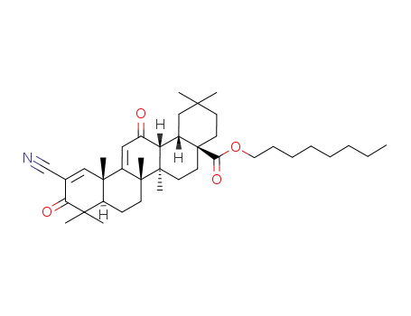 (4aS,6aR,6bS,8aR,12aS,14aR,14bS)-11-Cyano-2,2,6a,6b,9,9,12a-heptamethyl-10,14-dioxo-1,3,4,5,6,6a,6b,7,8,8a,9,10,12a,14,14a,14b-hexadecahydro-2H-picene-4a-carboxylic acid octyl ester