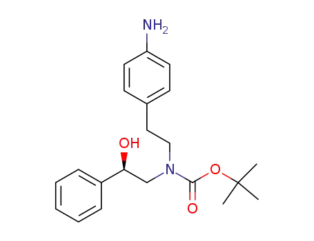 Molecular Structure of 223673-36-7 ((N-tert-Butoxycarbonyl-N-[(1'R)-hydroxy-1-phenyl)ethyl])-4-aMinophenylethylaMine)