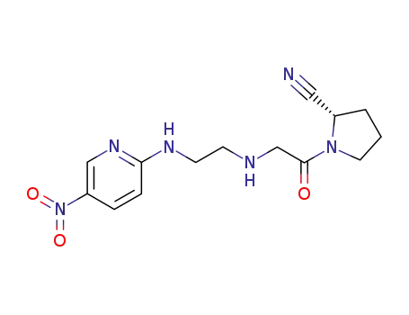 1-[2-[(5-nitropyridin-2-yl)amino]ethylamino]acetyl-2-cyano-(S)pyrrolidine