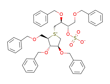 2,3,5-tri-O-benzyl-1,4-dideoxy-1,4-{[(2S,3S)-2,4-di(benzyloxy)-3-(sulfooxy)butyl]-episulfoniumylidene}-D-arabinitol inner salt