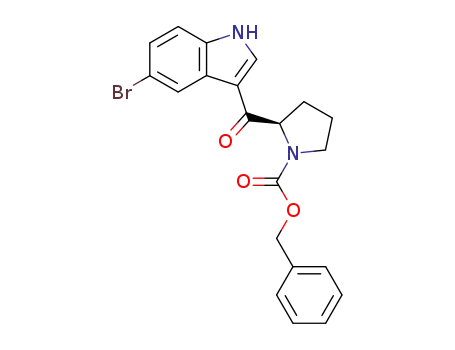 (R)-3-[(N-benzyloxycarbonylpyrrolidin-2-yl)carbonyl]-5-bromo-1H-indole