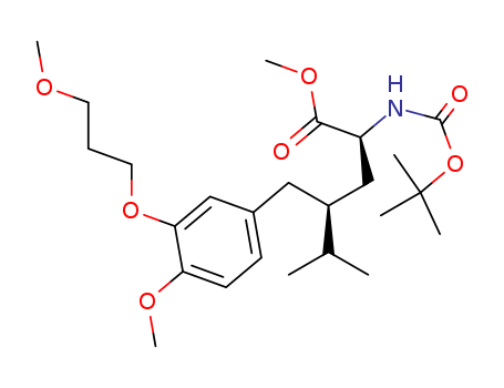 Benzenepentanoic Acid, Α-[[(1,1-Dimethylethoxy)Carbonyl]Amino]-4-Methoxy-3-(3-Methoxypropoxy)-Γ-(1-Methylethyl)-, Methyl Ester, (Αs,Γs)-