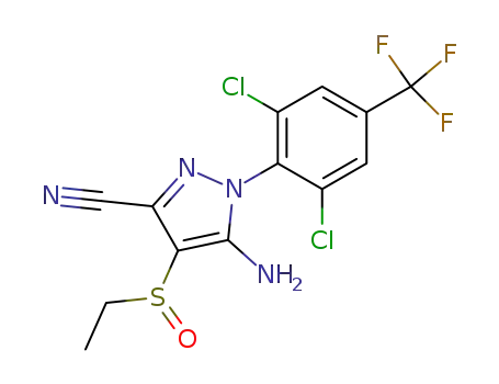 1H-Pyrazole-3-carbonitrile,5-amino-1-[2,6-dichloro-4-(trifluoromethyl)phenyl]-4-(ethylsulfinyl)-