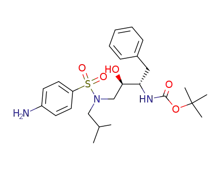 3-S-(N-tert-butyloxyformamido)-[2R-hydroxy-1-[(4-aminophenylsulfonyl)(2-methylpropyl)]amino]-4-phenylbutane