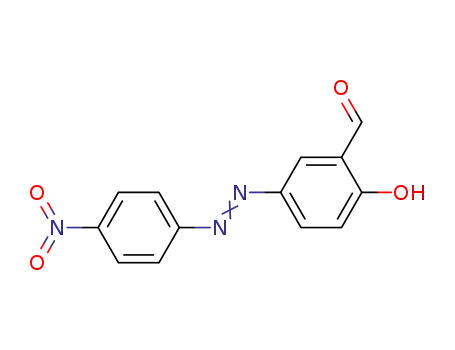 Molecular Structure of 32041-64-8 (Benzaldehyde, 2-hydroxy-5-[(4-nitrophenyl)azo]-)
