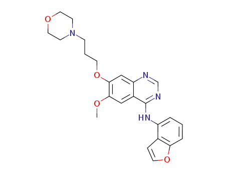 4-(4-benzofuranylamino)-6-methoxy-7-(3-morpholinopropoxy)quinazoline