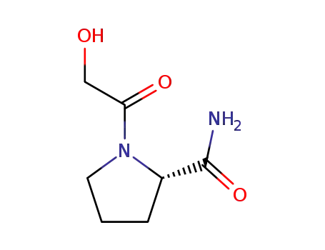 2-피롤리딘카르복사미드, 1-(히드록시아세틸)-,(S)-(9CI)