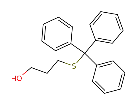 Molecular Structure of 100360-56-3 (1-Propanol, 3-[(triphenylmethyl)thio]-)