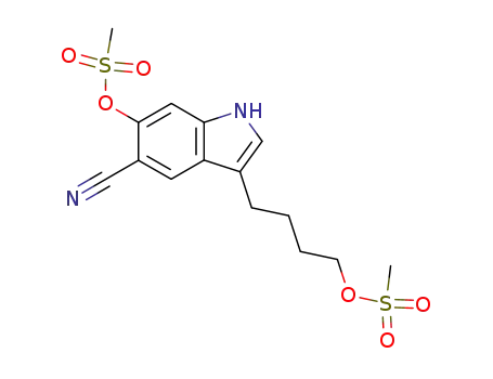 methanesulfonic acid 5-cyano-3-(4-methanesulfonyloxy-butyl)-1H-indol-6-yl ester