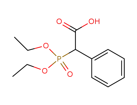 Molecular Structure of 38654-91-0 (Benzeneacetic acid, a-(diethoxyphosphinyl)-)