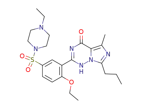 2-[2-ethoxy-5-(4-ethylpiperazin-1-yl)sulfonylphenyl]-5-methyl-7-propyl-1h-imidazo[5,1-f][1,2,4]triazin-4-one