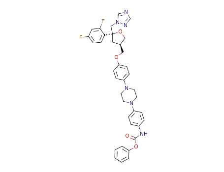 [4-(4-{4-[(3R,5R)-5-(2,4-Difluoro-phenyl)-5-[1,2,4]triazol-1-ylmethyl-tetrahydro-furan-3-ylmethoxy]-phenyl}-piperazin-1-yl)-phenyl]-carbamic acid phenyl ester