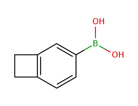 Molecular Structure of 195730-31-5 (Benzocyclobutene-4-boronic acid)