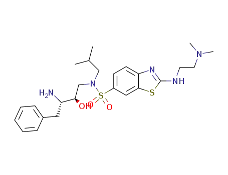 2-(2-Dimethylamino-ethylamino)-benzothiazole-6-sulfonic acid ((2R,3S)-3-amino-2-hydroxy-4-phenyl-butyl)-isobutyl-amide