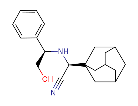 Tricyclo[3.3.1.13,7]decane-1-acetonitrile,alpha-[[(1R)-2-hydroxy-1-phenylethyl]amino]-,(alphaS)-