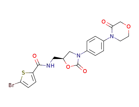 5-bromo-N-({(5S)-2-oxo-3-[4-(3-oxomorpholin-4-yl)phenyl]-1,3-oxazolidin-5-yl}methyl)thiophene-2-carboxamide