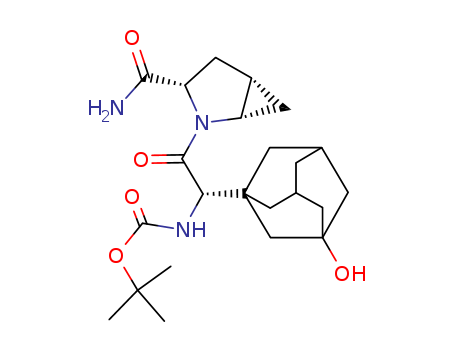 [(1S)-2-[(1S,3S,5S)-3-(Aminocarbonyl)-2-azabicyclo[3.1.0]hex-2-yl]-1-(3-hydroxytricyclo[3.3.1.13,7]dec-1-yl)-2-oxoethyl]-1,1-dimethylethyl ester carbamic acid
