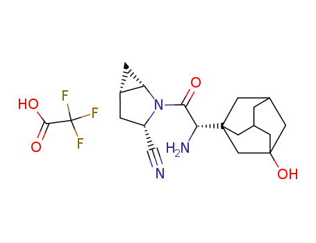 (1S,3S,5S)-2-[(2S)-2-Amino-2-(3-hydroxytricyclo[3.3.1.13,7]dec-1-yl)acetyl]-2-azabicyclo[3.1.0]hexane-3-carbonitrile 2,2,2-trifluoroacetate