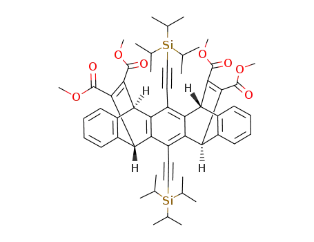 anti-6,13-bis(triisopropylsilylethynyl)-5,7,12,14-tetrahydro-5,7,12,14-(1',2'-tetra(carbomethoxy))ethenopentacene