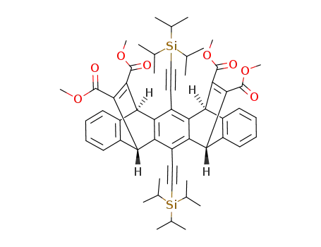 syn-6,13-bis(triisopropylsilylethynyl)-5,7,12,14-tetrahydro-5,7,12,14-(1',2'-tetra(carbomethoxy))ethenopentacene