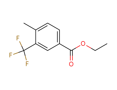 Molecular Structure of 859026-99-6 (Benzoic acid, 4-methyl-3-(trifluoromethyl)-, ethyl ester)
