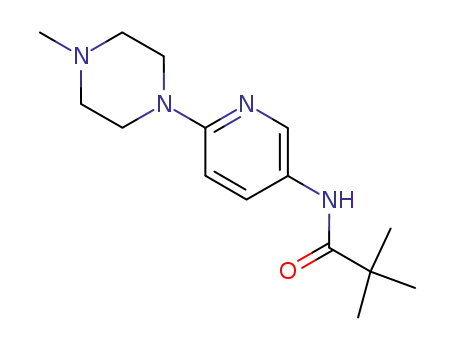 Molecular Structure of 290297-21-1 (N-(6-(4-Methylpiperazin-1-yl)pyridin-3-yl)pivalaMide)