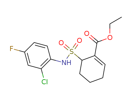 ethyl 6-(N-(2-chloro-4-fluorophenyl)sulfaMoyl)cyclohex-1-enecarboxylate