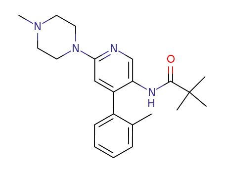 2,2-dimethyl-N-[6-(4-methyl-piperazin-1-yl)-4-o-tolyl-pyridin-3-yl]-propionamide