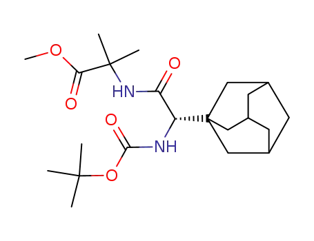 2-(2-adamantan-1-yl-2-tert-butoxycarbonylamino-acetylamino)-2-methyl-propionic acid methyl ester