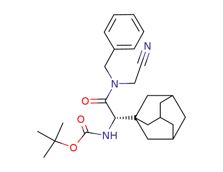 [adamantan-1-yl-(benzyl-cyanomethyl-carbamoyl)-methyl]-carbamic acid tert-butyl ester