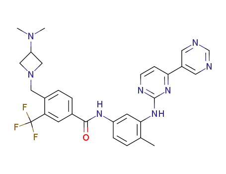 4-[3-(dimethylamino)azetidin-1-ylmethyl]-3-trifluoromethyl-N-{4-methyl-3-[4-(5-pyrimidinyl)pyrimidin-2-ylamino]phenyl}benzamide