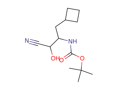 N-[2-Cyano-1-(cyclobutylmethyl)-2-hydroxyethyl]-carbamic Acid 1,1-Dimethylethyl Ester