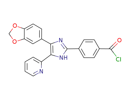 4-(4-Benzo[1,3]dioxol-5-yl-5-pyridin-2-yl-1H-imidazol-2-yl)benzoyl chloride