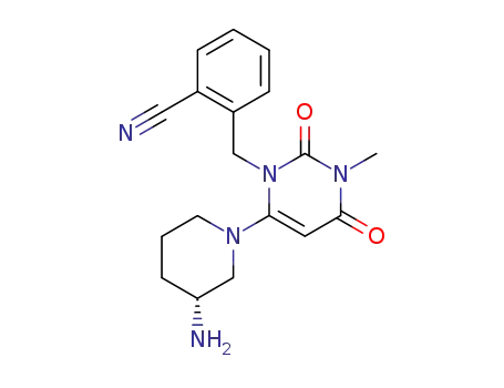 2-[[6-[(3R)-3-Amino-1-piperidinyl]-3,4-dihydro-3-methyl-2,4-dioxo-1(2H)-pyrimidinyl]methyl]benzonitrile