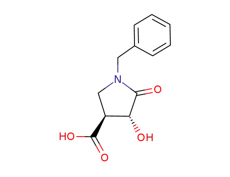 (3S,4R)-1-benzyl-4-hydroxy-5- oxopyrrolidine-3-carboxylic acid